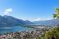 Panoramic view of Lake Maggiore Royalty Free Stock Photo