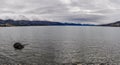 Panoramic view of Lake Ohau, New Zealand