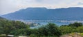 Panoramic view of Lake Orta, Italy Royalty Free Stock Photo