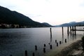 Panoramic view of Lake Orta Royalty Free Stock Photo