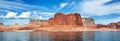 Panoramic view of the lake Powell Royalty Free Stock Photo