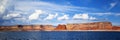 Panoramic view on lake Powell Royalty Free Stock Photo