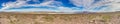 Panoramic view of Lake Powell with surrounding desert Royalty Free Stock Photo