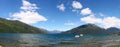 Panoramic view of Lake Puelo Royalty Free Stock Photo