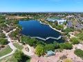 Panoramic View of Lake and Trails by Gilbert Public Library