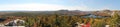 Panoramic view of the lakes of Killarney in autumn