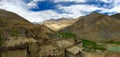 Panoramic view from Lamayuru Monastery Royalty Free Stock Photo