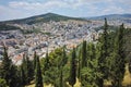 Panoramic view of Lamia City, Central Greece Royalty Free Stock Photo