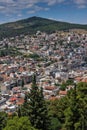 Panoramic view of Lamia City, Greece Royalty Free Stock Photo