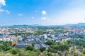 Panoramic view landscape and cityscape of Phuket City at Rang Hill in Phuket, Thailand Royalty Free Stock Photo