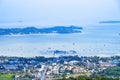 Panoramic view landscape and cityscape of Phuket City at Rang Hill in Phuket, Thailand Royalty Free Stock Photo