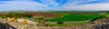 Panoramic view of the landscape of Jezreel valley countryside