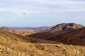 Panoramic view at landscape from viewpoint mirador astronomico de Sicasumbre between Pajara and La Pared on canary island