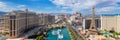Panoramic view of Las Vegas Strip Royalty Free Stock Photo