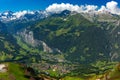 Mountain village Wengen, Switzerland Royalty Free Stock Photo