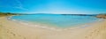 Panoramic view of Le Bombarde beach Royalty Free Stock Photo