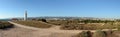 Panoramic view of the lighthouse. Paphos Archaeological Park. Cyprus