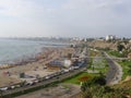 Panoramic view of the Lima bay from Chorrillos Royalty Free Stock Photo