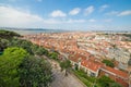 Panoramic view of Lisbon, from Sao Jorge Castle in Portugal Royalty Free Stock Photo