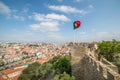 Panoramic view of Lisbon, from Sao Jorge Castle in Portugal