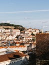 Panoramic view of Lisbon at sunset. Prtugal Royalty Free Stock Photo