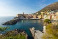 Panoramic View of the locality of Nervi in Genoa Royalty Free Stock Photo