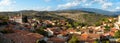 Panoramic view of Lofou village. Limassol district, Cyprus Royalty Free Stock Photo