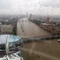 Panoramic view from London Eye Royalty Free Stock Photo