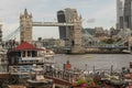 Panoramic view of london tower bridge