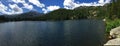 Panoramic view of Longs Peak in Rocky Mountain National Park. Royalty Free Stock Photo