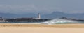 Panoramic view of Los Lances beach