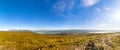 Panoramic view of lough Leane with Ross Island in horizon and the slopes of Mount Mangerton Royalty Free Stock Photo