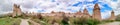 Panoramic view of the Love valley in Goreme village, Turkey.