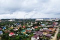 Panoramic view of low-rise buildings in Oryol.