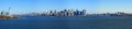 Panoramic view of lower Manhattan, New York Royalty Free Stock Photo