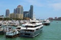 Panoramic View of Luxury Condo Towers overlooking a marina