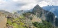 Panoramic View of Machu Picchu Inca Ruins - Sacred Valley, Peru Royalty Free Stock Photo