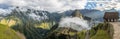 Panoramic View of Machu Picchu Inca Ruins - Sacred Valley, Peru Royalty Free Stock Photo