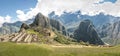 Panoramic View of Machu Picchu Inca Ruins - Sacred Valley, Peru Royalty Free Stock Photo