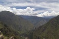 panoramic view Machu Picchu, Peru - Ruins of Inca Empire city and Huaynapicchu Mountain, Sacred Valley Royalty Free Stock Photo