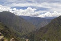 panoramic view Machu Picchu, Peru - Ruins of Inca Empire city and Huaynapicchu Mountain, Sacred Valley