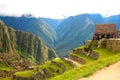 Panoramic view of Machupicchu world heritage site at Cusco Peru Royalty Free Stock Photo