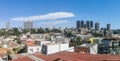 Panoramic view at the Maianga and Alvalade boroughs, on center at the Luanda city, general architecture urban buildings and Royalty Free Stock Photo