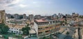 Panoramic view at the Maianga and Alvalade boroughs, on center at the Luanda city, general architecture urban buildings and Royalty Free Stock Photo