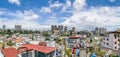 Panoramic view at the Maianga and Alvalade boroughs, on center at the Luanda city, general architecture urban buildings and