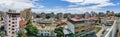 Panoramic view at the Maianga and Alvalade boroughs, on center at the Luanda city, general architecture urban buildings and