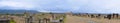 Panoramic view of the main road of Volubilis Ruins in Meknes, Morocco