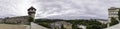 Panoramic view of the city from the main square of the Buda Castle, Budapest, HUNGARY Royalty Free Stock Photo