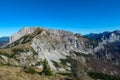 Hochblaser - Panoramic view of majestic mountain peaks seen from Hochblaser in Eisenerz, Ennstal Alps, Styria, Austria.