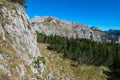 Hochblaser - Panoramic view of majestic mountain peaks seen from Hochblaser in Eisenerz, Ennstal Alps, Styria, Austria.